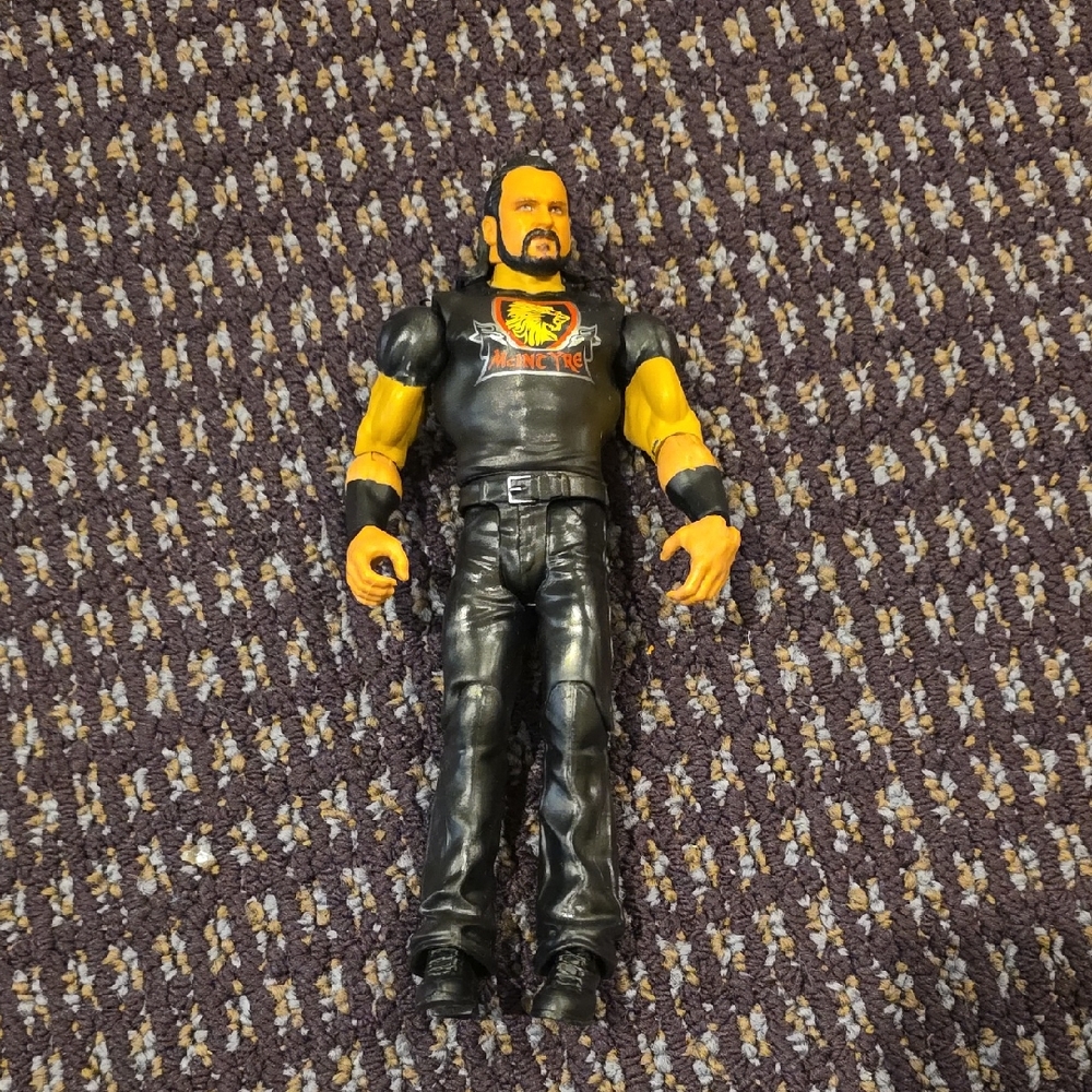 Drew McIntyre Wrestling Action Figure with Black and Yellow Outfit 2017